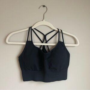 Women’s Black Strappy Sports Bra